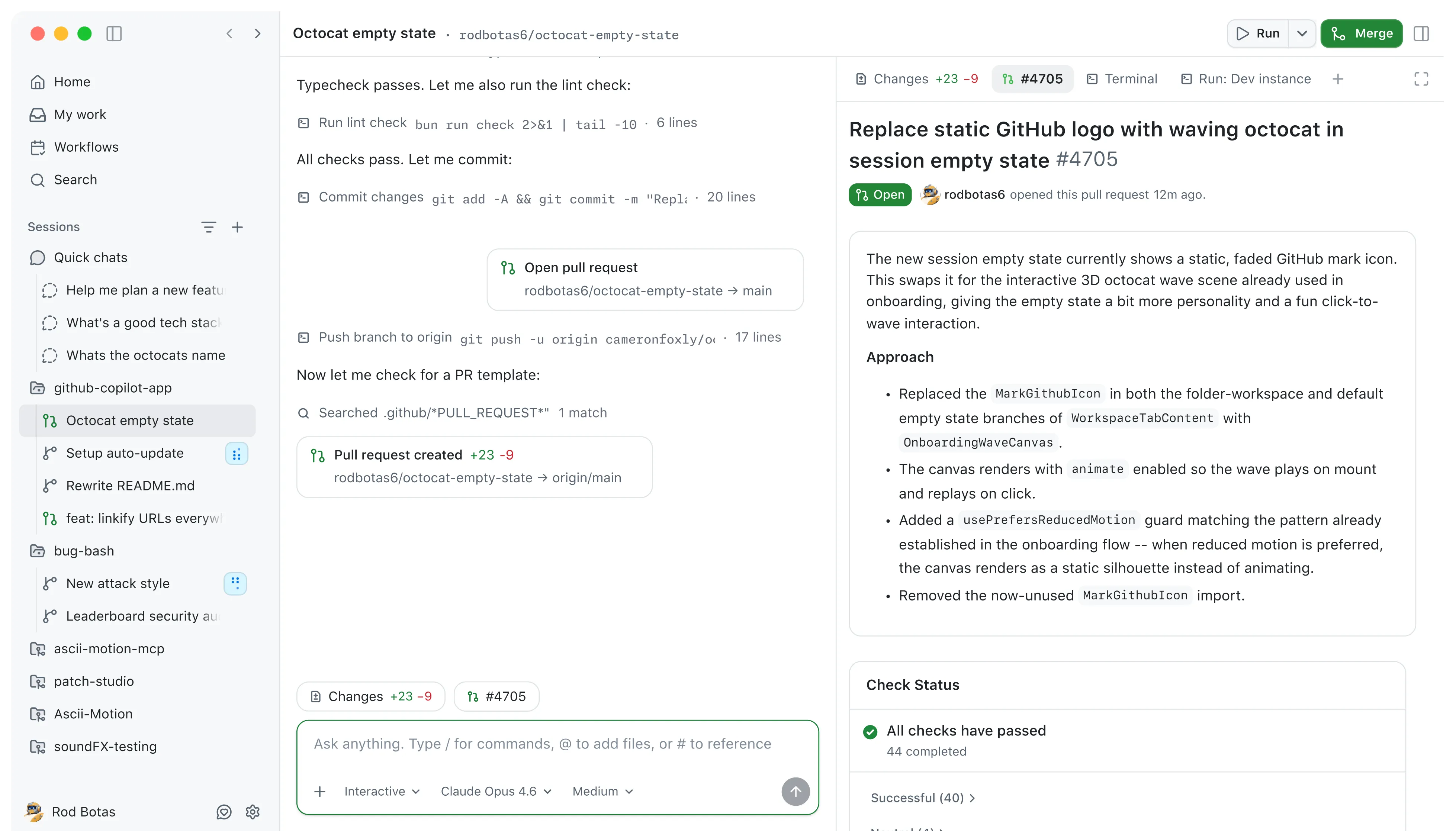 The GitHub Copilot app for collaboration